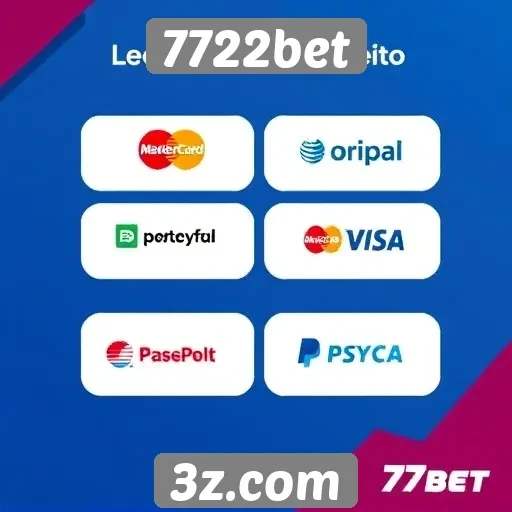 Métodos de pagamento aceitos na plataforma 7722bet